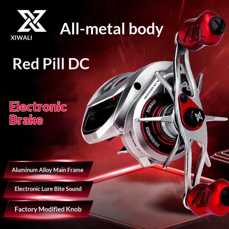 XIWALI Red Pill 7.2:1 Carrete de Pesca Freno Electrónico DC - imagen 2