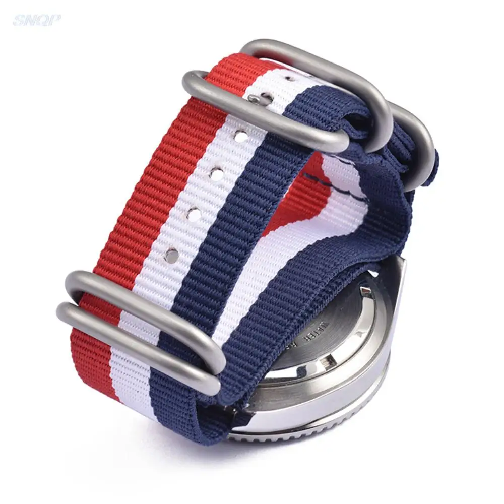 النايلون قماش حزام ساعة اليد 20 مللي متر 22 مللي متر الرجال النساء الرياضة سوار المعصم حلقة مشبك الفرقة ل أوميغا سايكو كاسيو