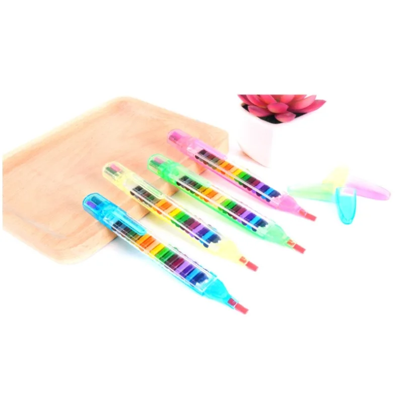 New 1PC Creative Stationery 20-color Children's Drawing Toy Crayons Baby Funny Creative Education Paint Children's Graffiti Pen