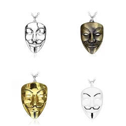 1 Pcs Car Pendant Decoration Mask Man V For Vendetta Rearview Mirror Trim Accessory Hanging Necklace Ornament Gift Car Pendant