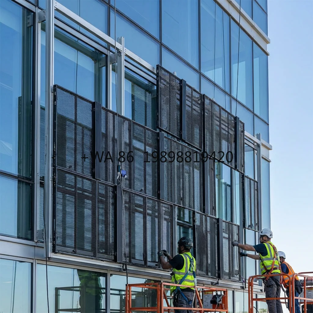Indoor P3.91-7.81 Wall Mounted Transparent LED Display OEM for Building Mall Advertising with Animation Graphics & Text