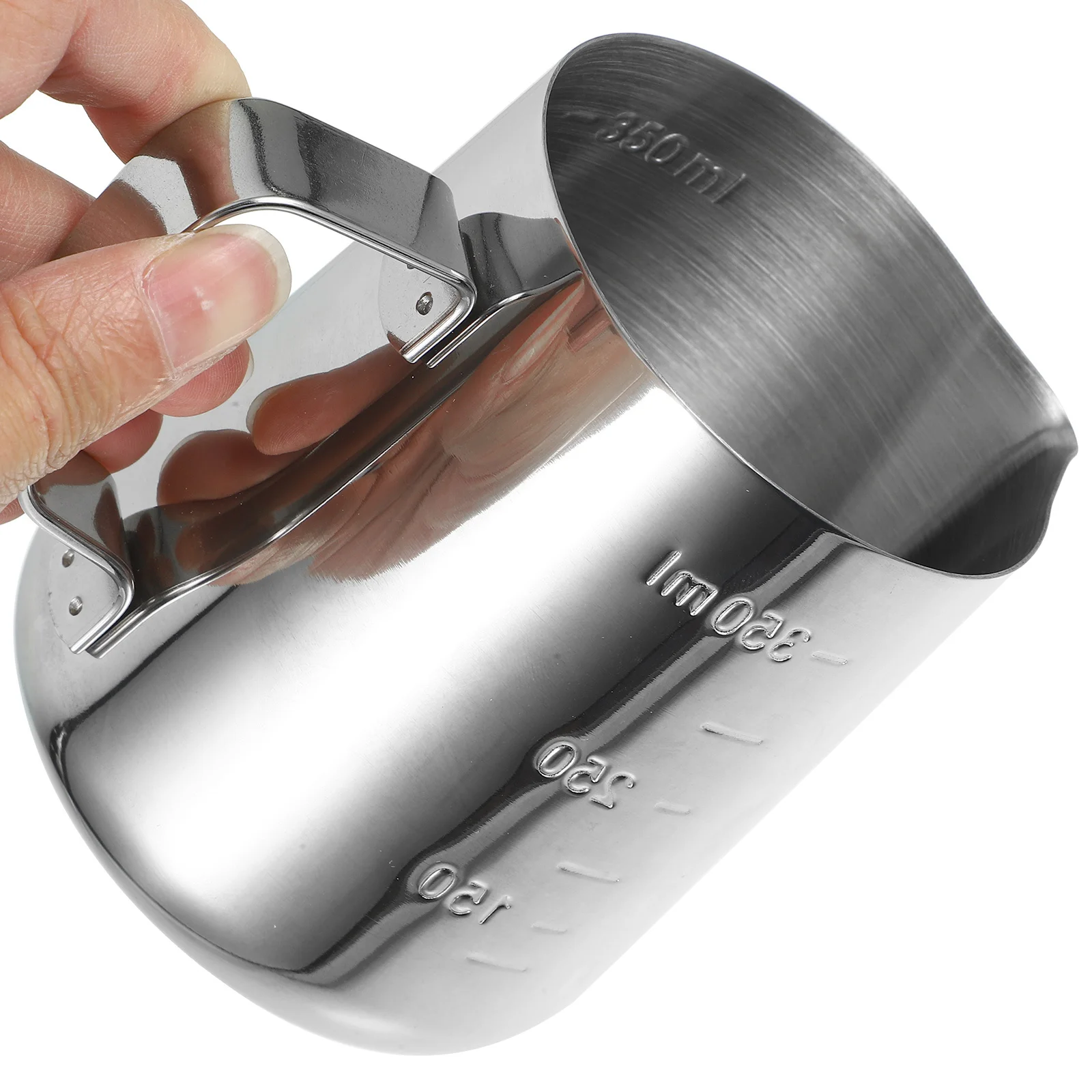 

1Set Stainless Steel Milk Pitcher Large Capacity Milk Frothing Jug Latte Art Espresso Cup Stainless Cups Metal Pitcher