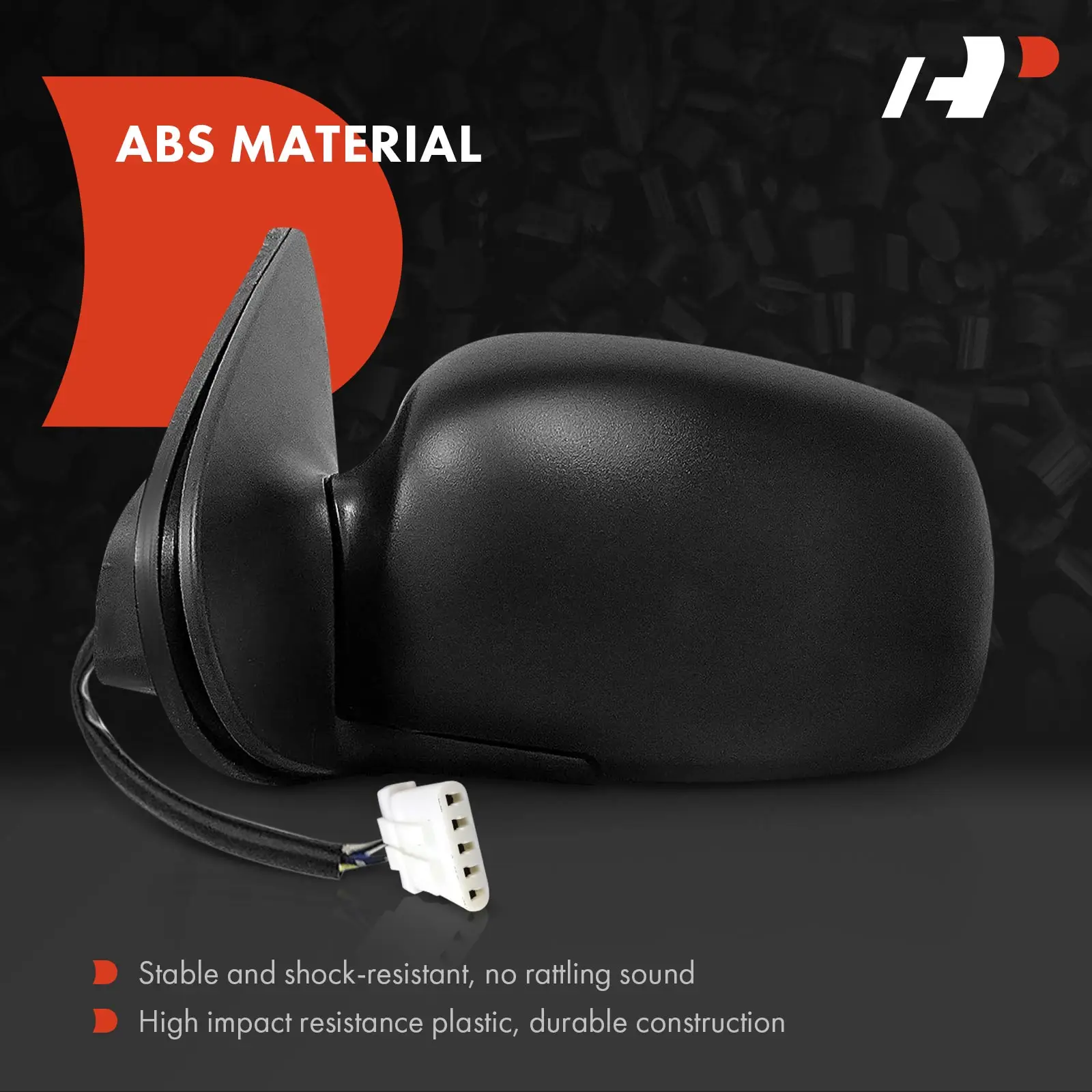 A-Premium Pair Power Door Mirror for Nissan Quest 1999-2002 Mercury Villager 1999-2002 Power Folding Heated Textured Black