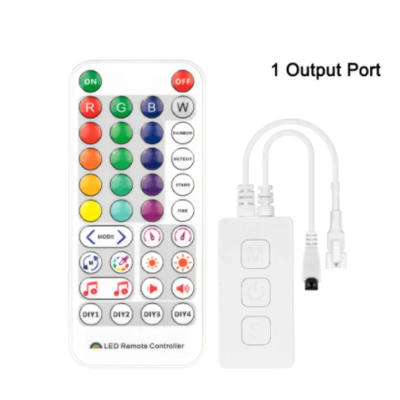 

SP617E 5V-24V 12V Bluetooth SK6812 RGBW Music Controller Built In Mic WS2814 TM1824 SM16704 2904 LED Light Strip dimmer switch