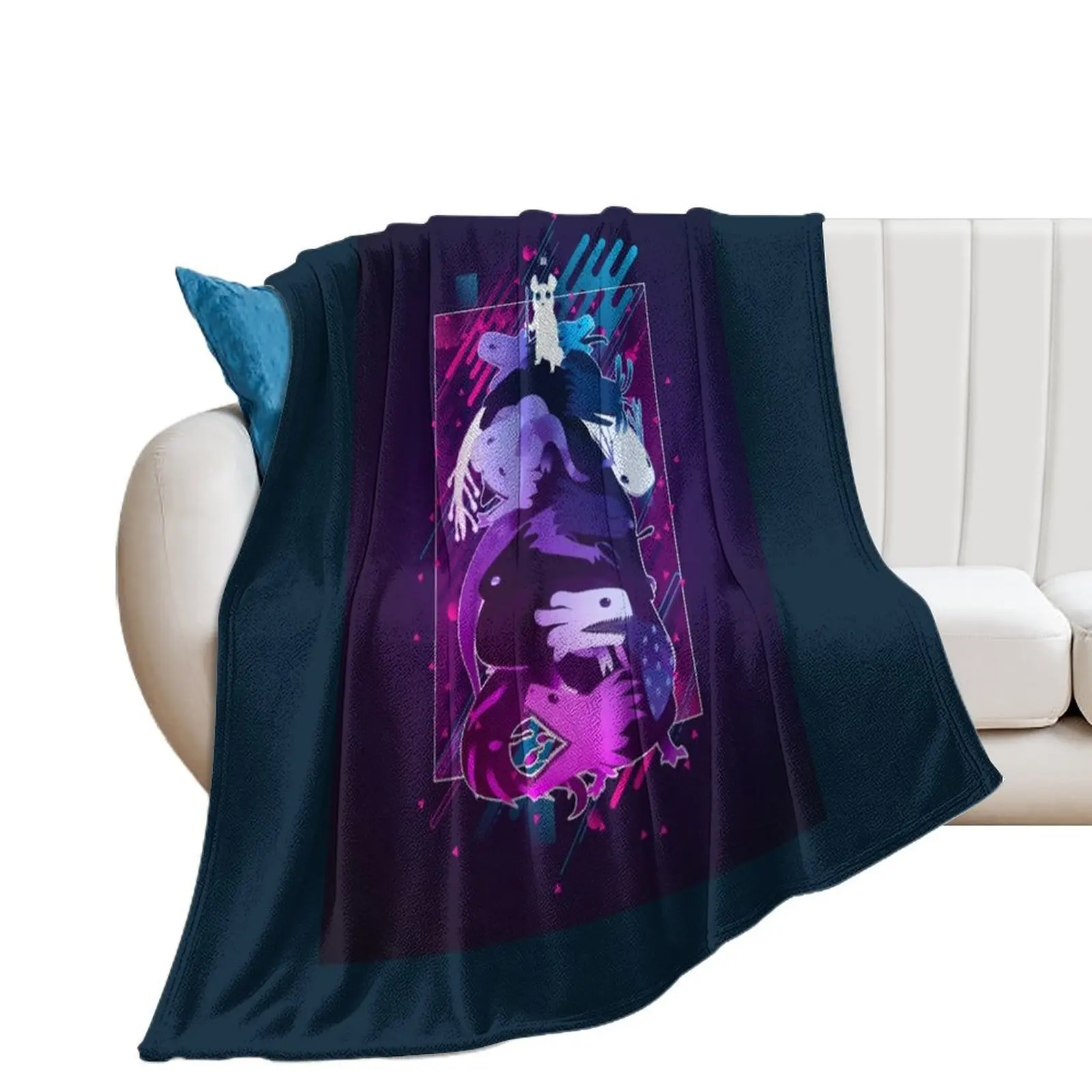 

Rain World Modern Graphic Throw Blanket For Baby Furry For Sofa Thin Blankets