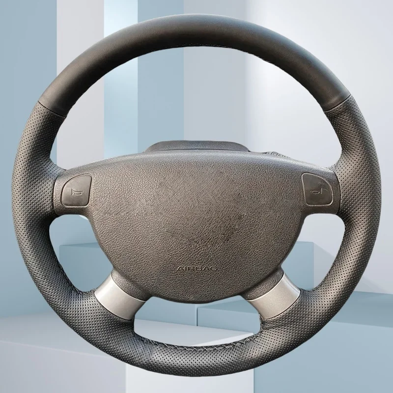 

Car Steering Wheel Cover Leather Steering Wheel For Chevrolet Aveo LOVA Buick Excelle Daewoo Gentra 2013 2015 Lacetti 2006 -2012