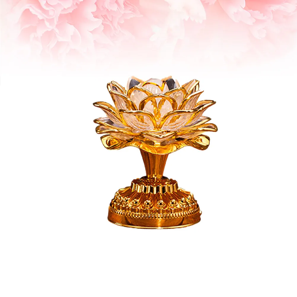 Lotus Lamp Colorful Led Buddhist Light Portable Waterproof Night Light For Home Decor Garden Outdoor Use view 4