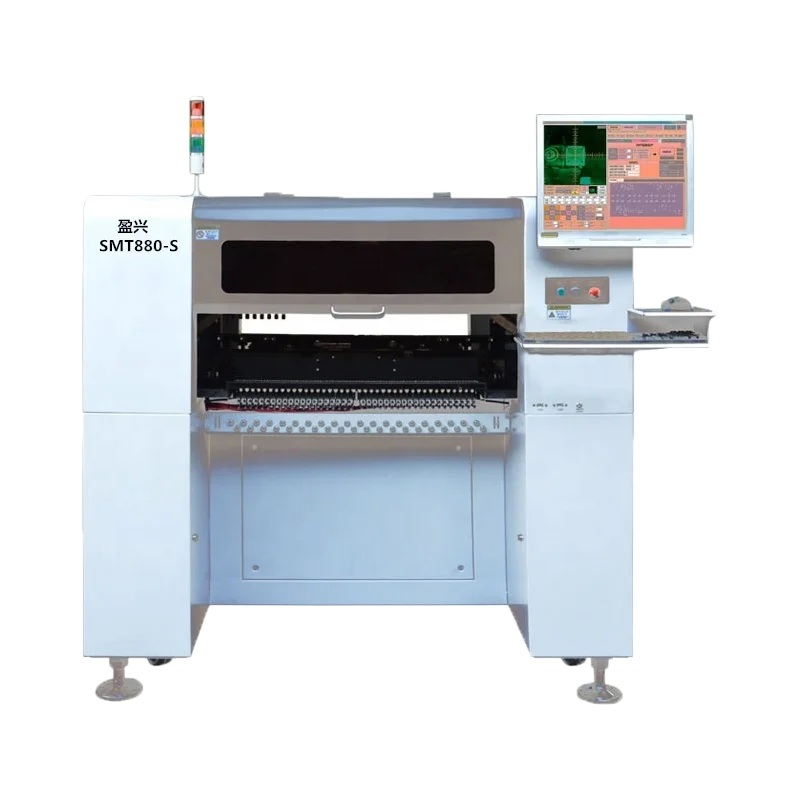 Stock in Russia SMT880-S Full-automatic with Servo Moto Three-stage Track Visual Position Placement Machine With 96 Feeders