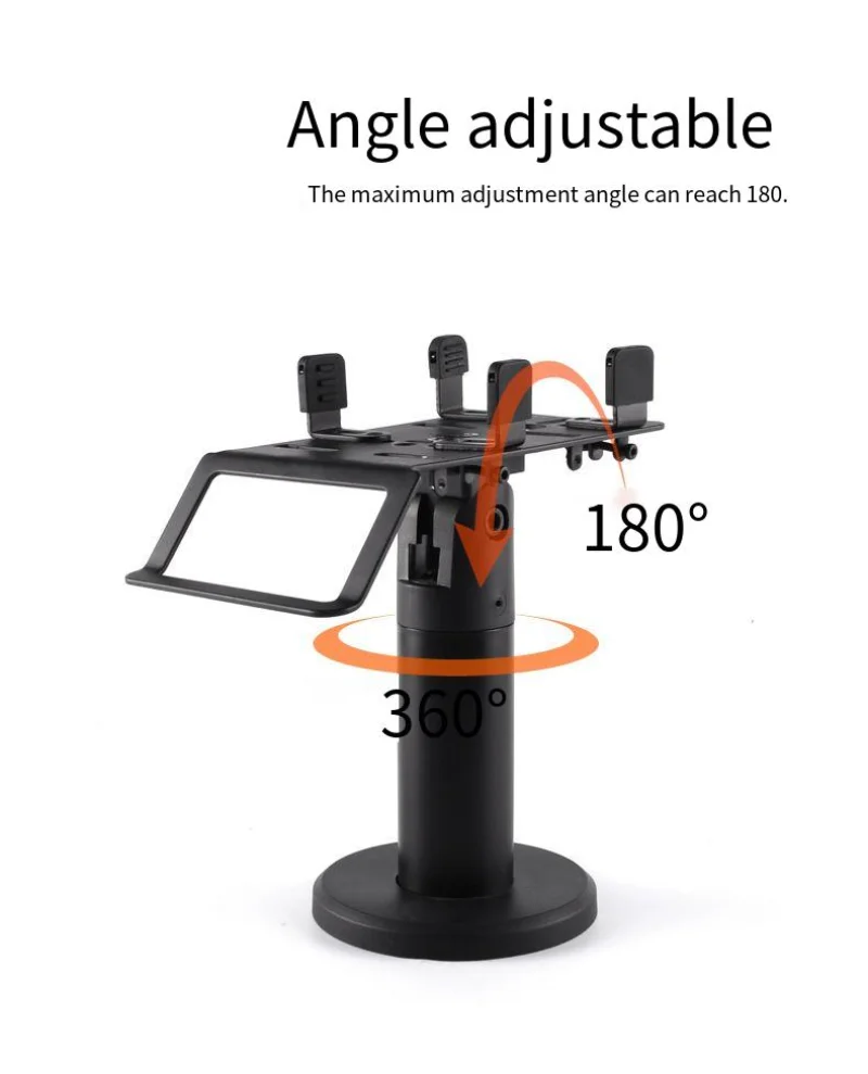 POS Machine Stand Supermarket Cashier Bracket Bank Credit Card Holder 360 Degree Adjustable Rotation Handheld Safty Display Rack