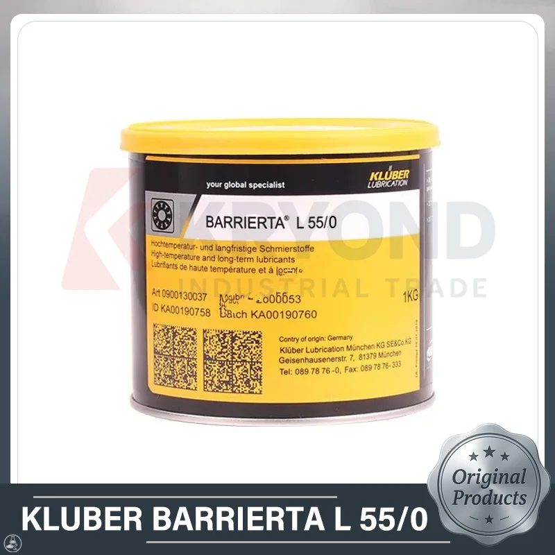 

KLUBER BARRIERTA L 55/2 High Performance Lubricating Grease for Initial and Longterm Lubrication Industrial Bearing Applications