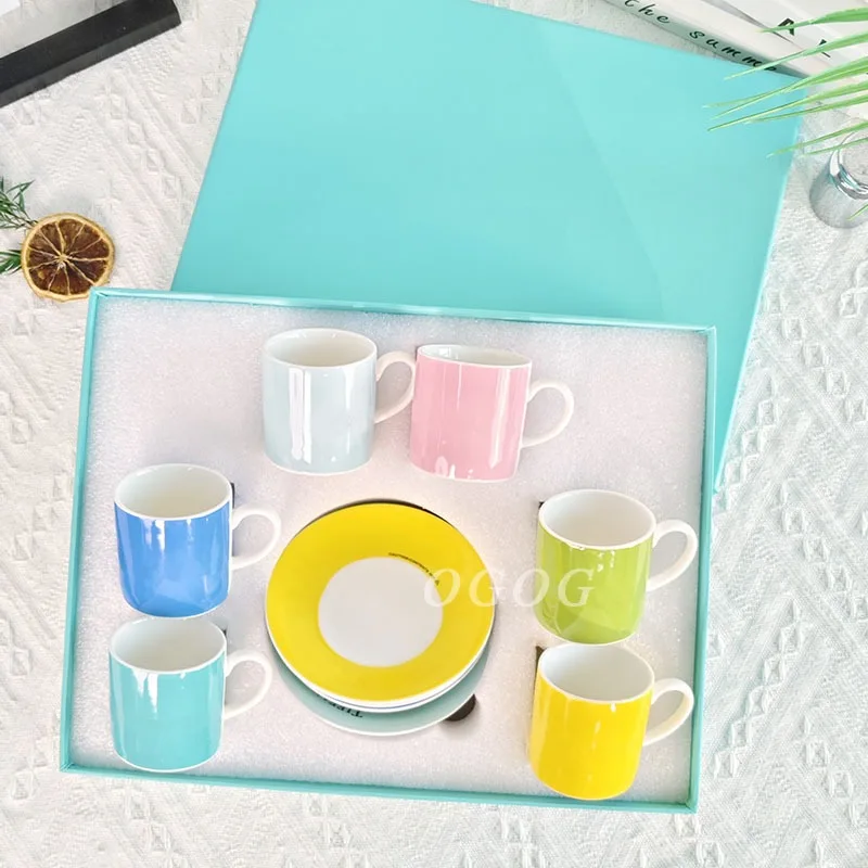 

Minimalist Luxury Bone China Espresso Cup Saucer Set European English Afternoon Tea Coffee Cups Small Capacity Ideal Gift Option