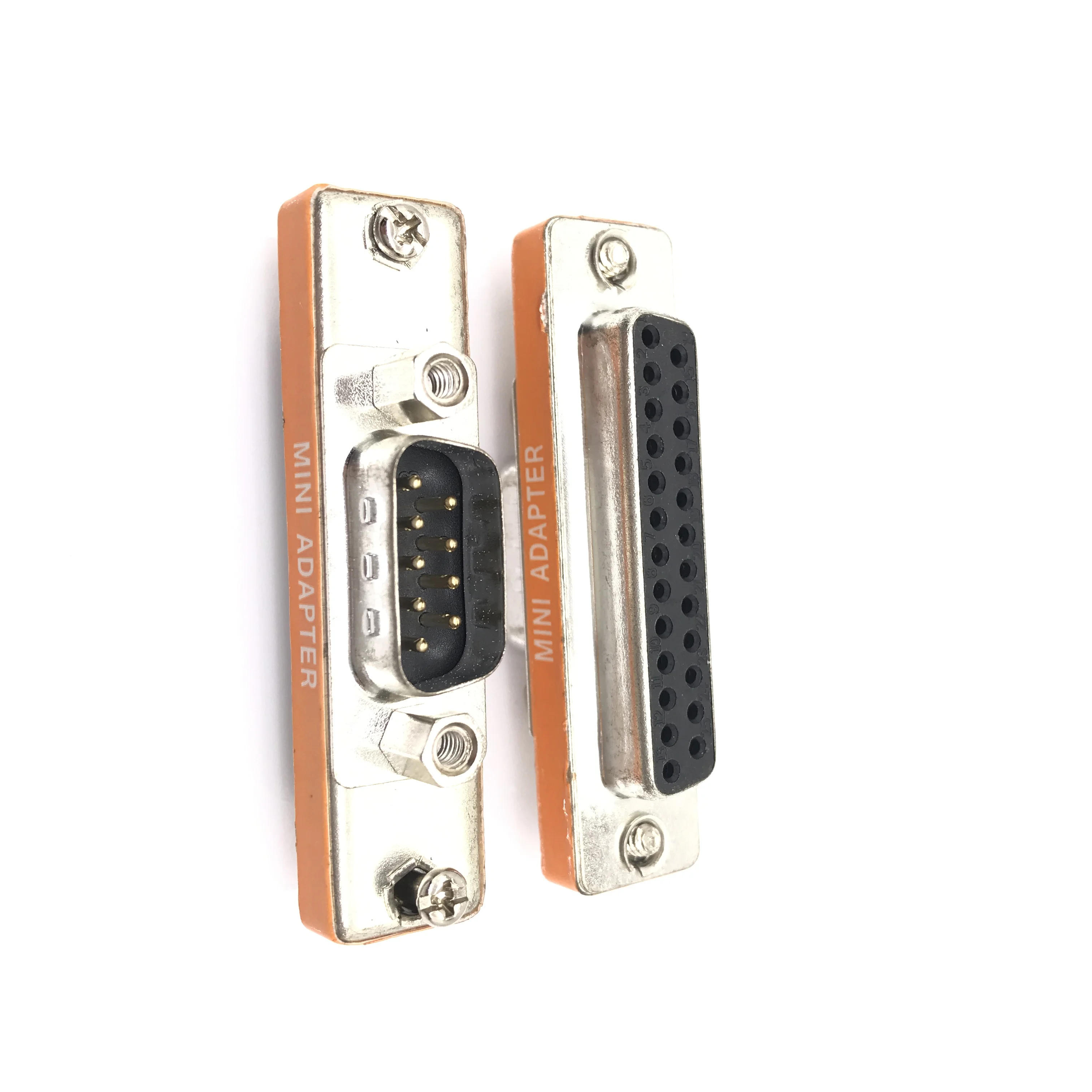 Mini DB25 to DB9 Adapter , Male to Female M/F Serial at Modem Mini Adapter Gender Changer Coupler RS-232