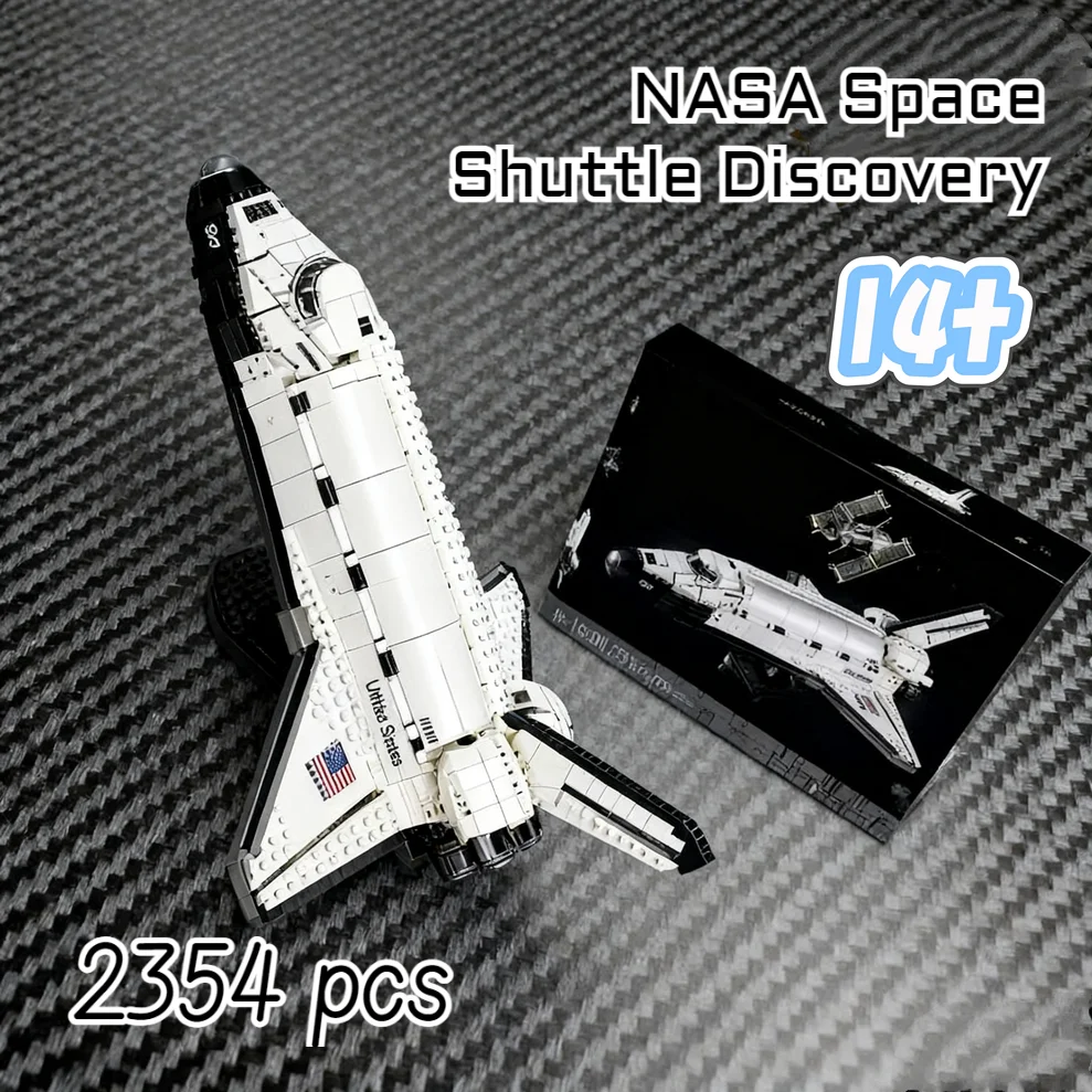 2025 bloques de construcción 10283 lanzadera espacial Discovery Rocket Set SRB Addon tanque de combustible externo avión juguete niños regalo de Navidad