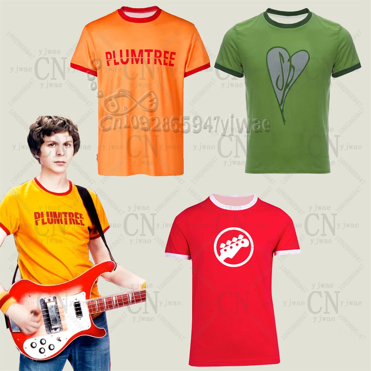 Camiseta con logotipo de la banda de Scott Pilgrim, camisa con estampado gráfico, camiseta informal de manga corta a la moda para hombre y mujer, Top informal de verano