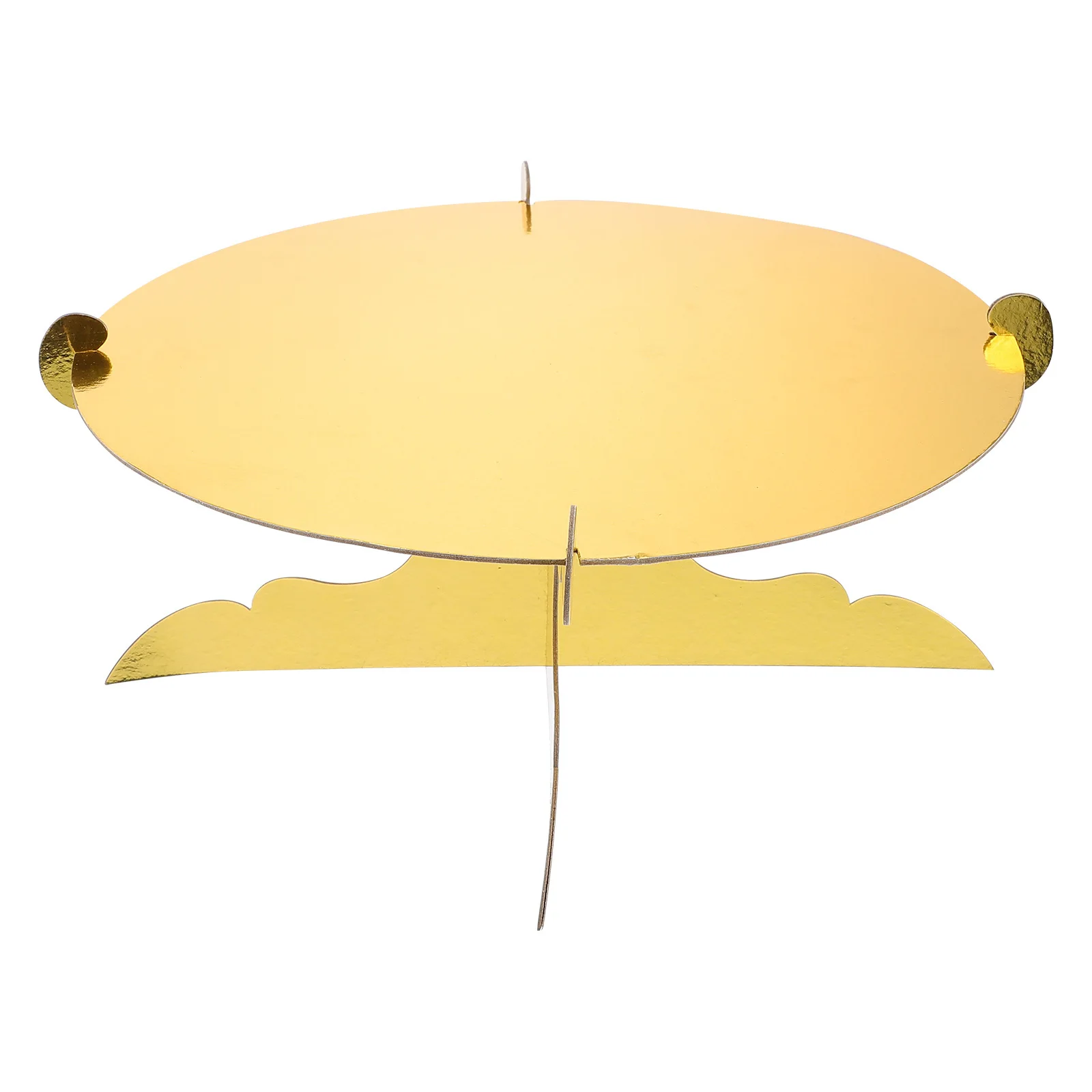 

2Pcs Round Paper Cake Stands Elegant Dessert Display Racks Party Cake Display Holder for Wedding Birthday Baptism Bridal Shower