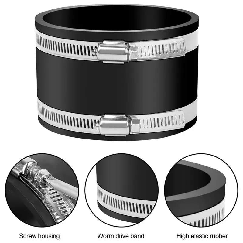 AWAH Flexible Rubber Coupling 2PCS, 4