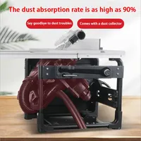 7-inch Floor Sliding Table Saw Electric Dust-Free Sliding Table Saw Woodworking Floor Miter Cutting Adjustable Angle 1500W