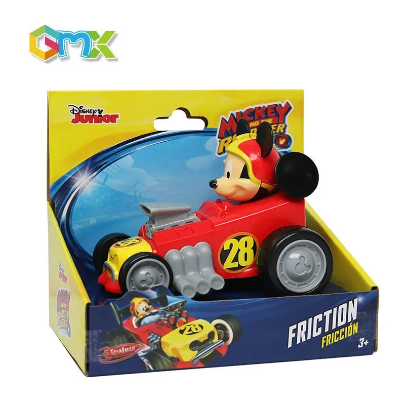 13cm Disney Mickey Mouse Inertial Car Minnie Donald Duck Daisy Goofy Pull Back Car Simulation Model Kids Interest Training Toys