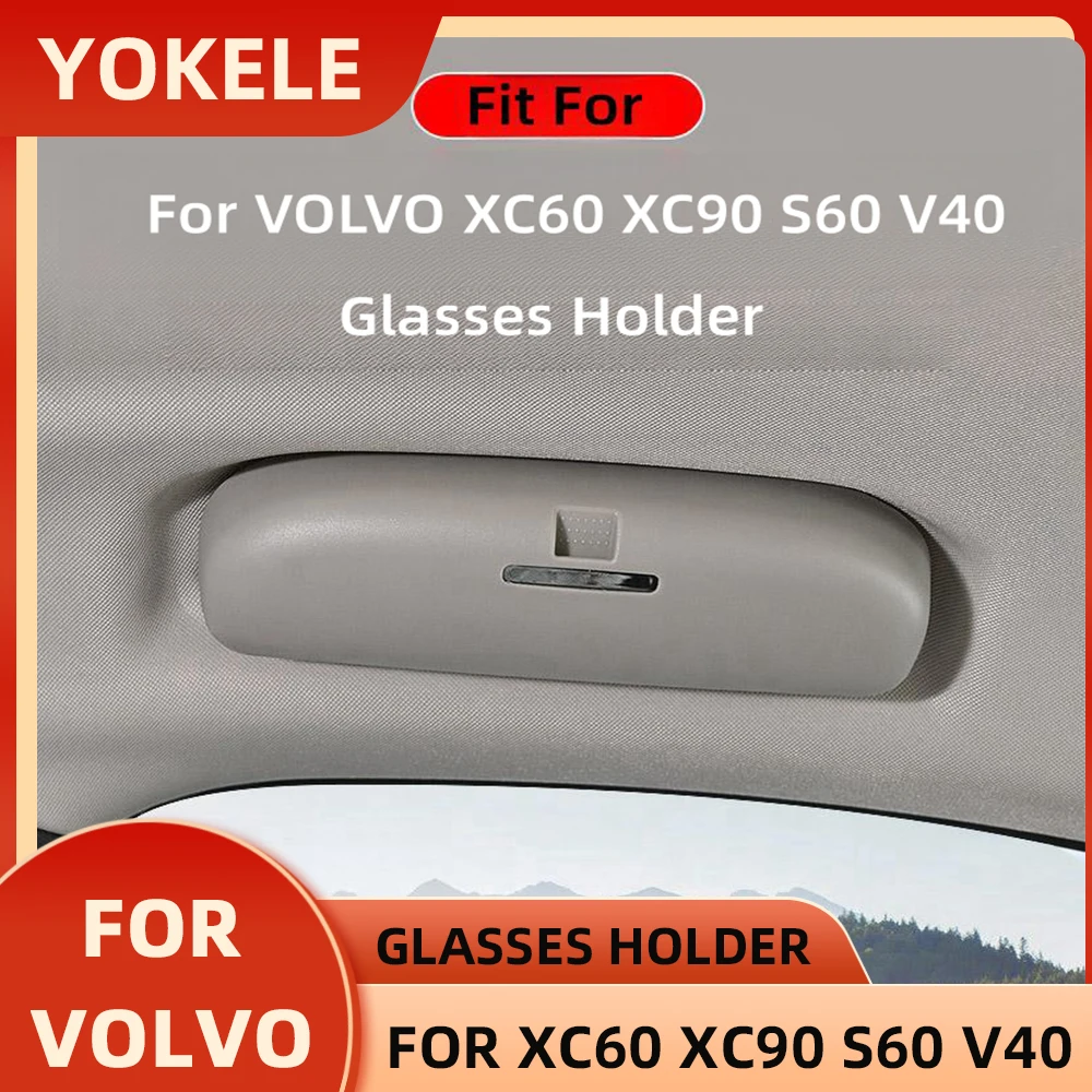 Estuche de ABS para gafas de sol de coche, caja de almacenamiento para Volvo XC40, XC60, S60, accesorios para gafas de sol