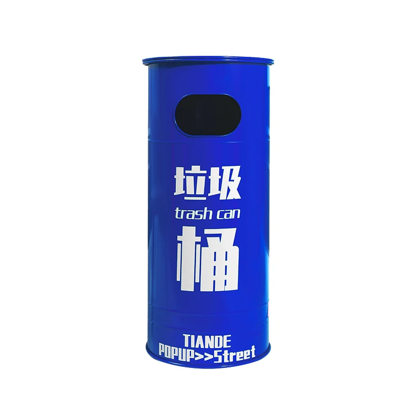 

Retro industrial wind camp trash can, oil can outdoor, box commercial customization