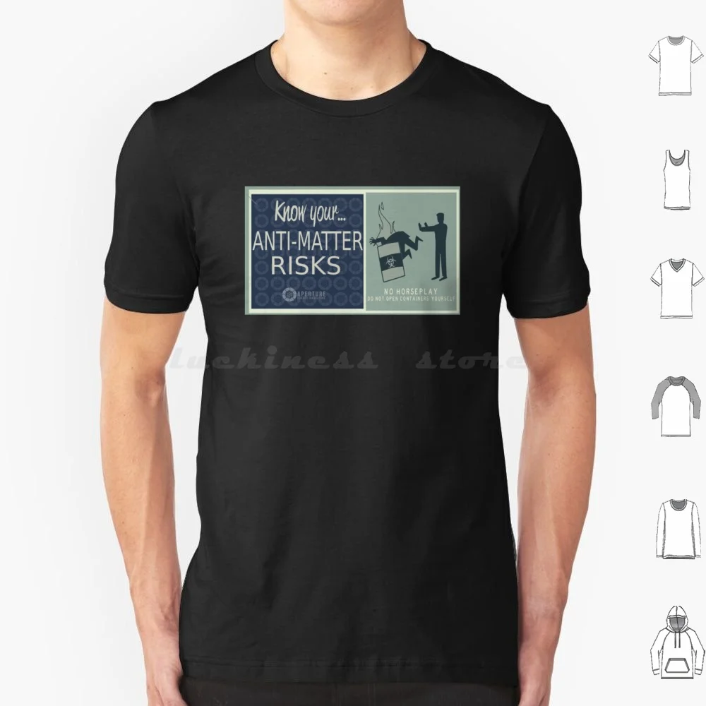 Aperture T Shirt Cotton Men Women DIY Print Aperture Portal Aperture Portal Aperture Science Science Aperture Half Life Half
