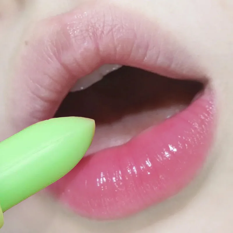 Lápiz labial de Aloe Vera que cambia de Color, resistente al agua, hidratante Natural, bálsamo labial nutritivo de larga duración, maquillaje de labios cosmético