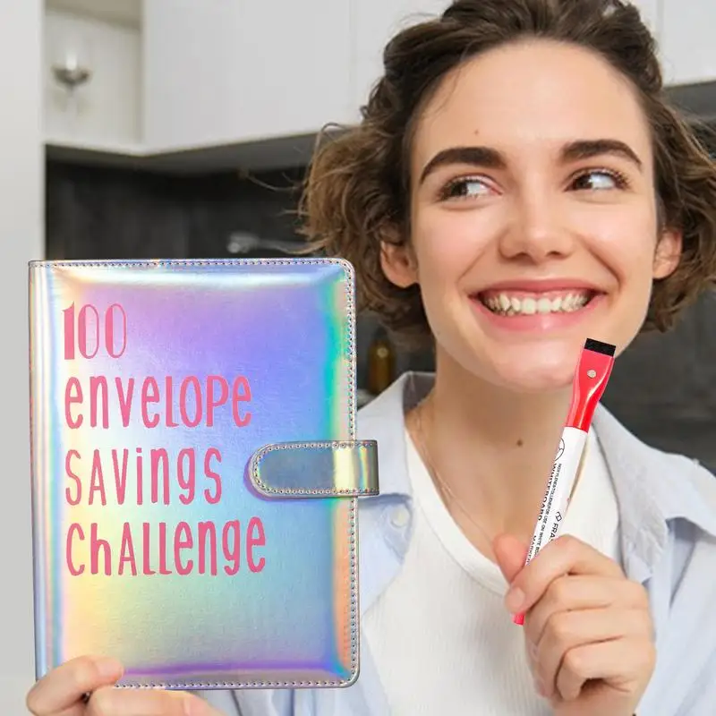 Savings Challenges Book With Envelopes Saving Money Binder Fun Money Challenge Cash Envelopes Budget Binder With Tracker For