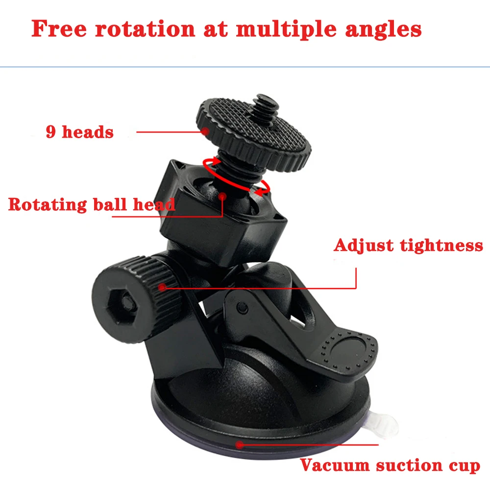 9 Type U-shape Suction Cup Base DVR Bracket for Digital Video Camera DV Mount Dash Cam Holder for Bluetooth Speaker Stand Mounts