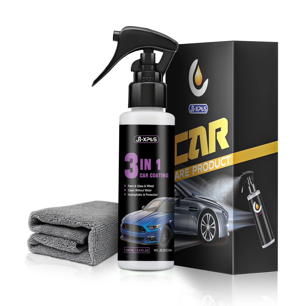 Ceramic Coating 3 In 1 Quick Coating Spray High Protection Auto Nano Polishing Spraying Wax Car Paint Polymer