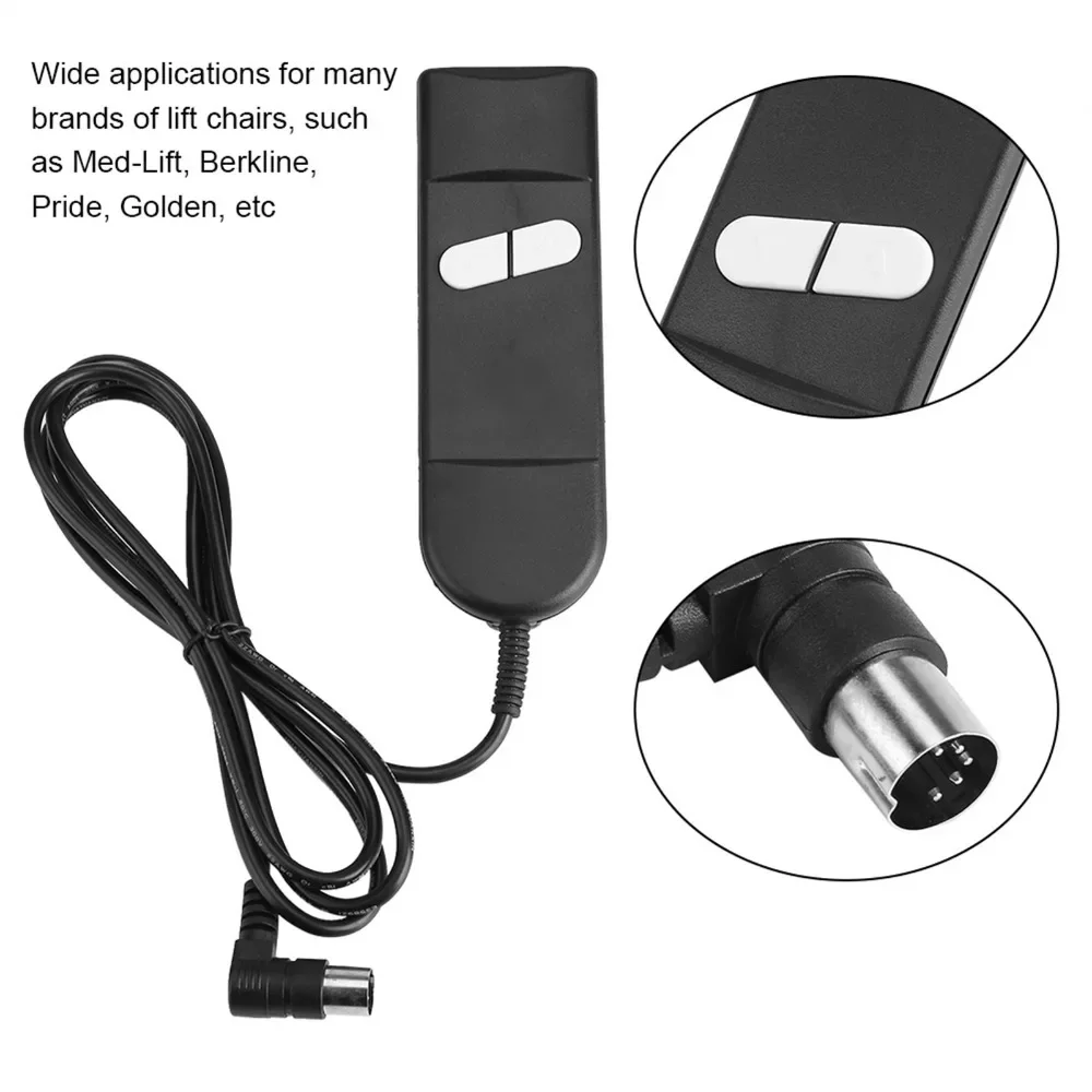 5-pin four-core wire two-key OK IN connection recliner wired hand controller Garden Power Tool Accessories