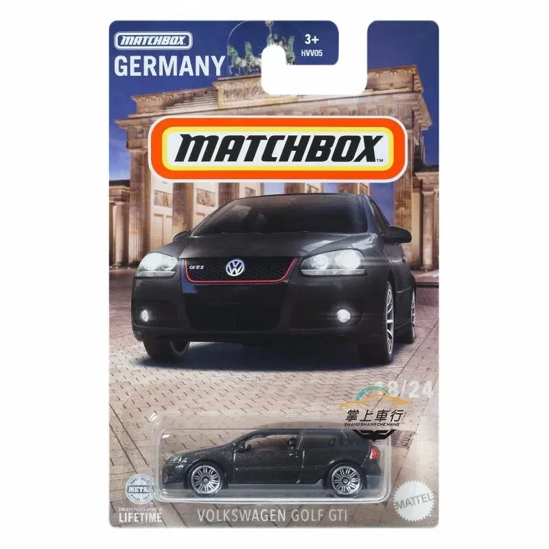 Original Mattel Matchbox Car 1/64 Metal Diecast GERMANY Volkswagen Golf Gti Porsche 911 GT3 Set Vehicle Model Toys for Boys Gift