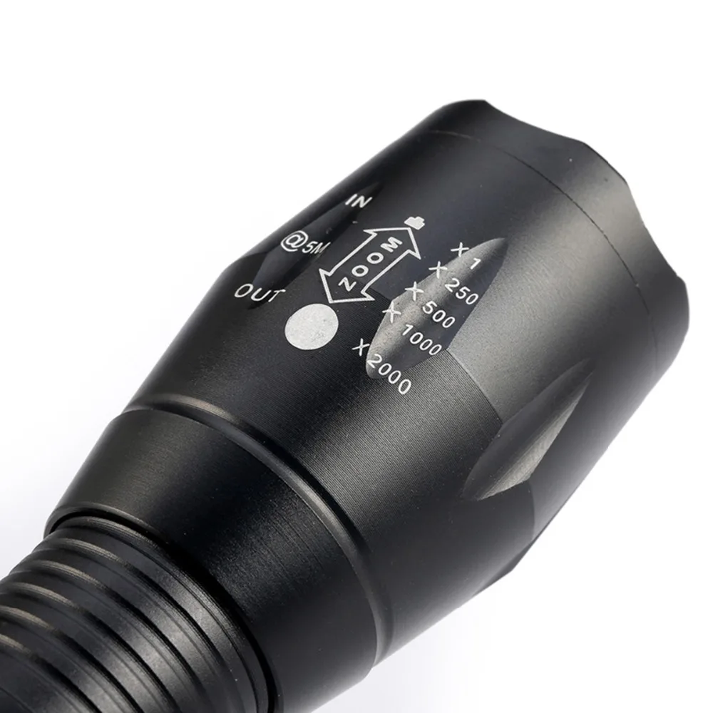 ZK20 8000LM LED Flashlights Powerful Waterproof LED Lamp Torch Lanternas 18650 Battery Military Police Flashlight Torch Light