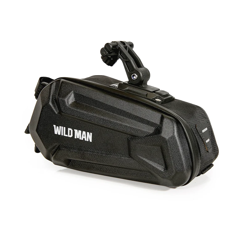 WILD MAN XT7 Road Mountain Bicycle Tail Bag EVA Hard Shell Waterproof Saddle Bag Riding Rear Bag Sprzęt jeździecki