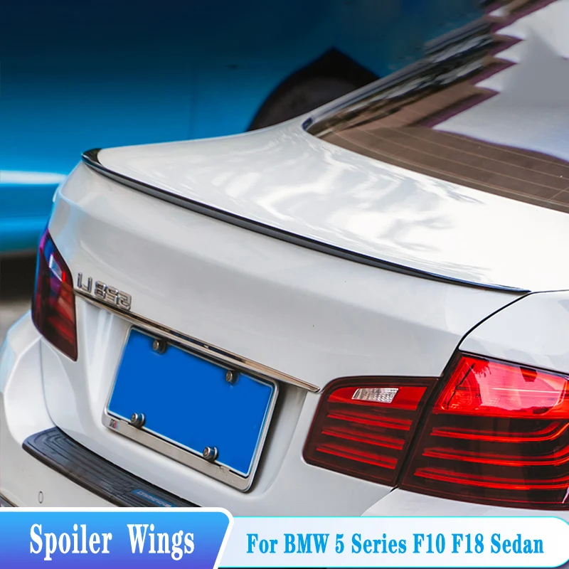 

For BMW 5 Series F10 F18 520i 528i 535i 530i 525i M5 Style Rear Trunk Lid Spoiler Wings ABS Plastic Tuning Body Kit Accessories