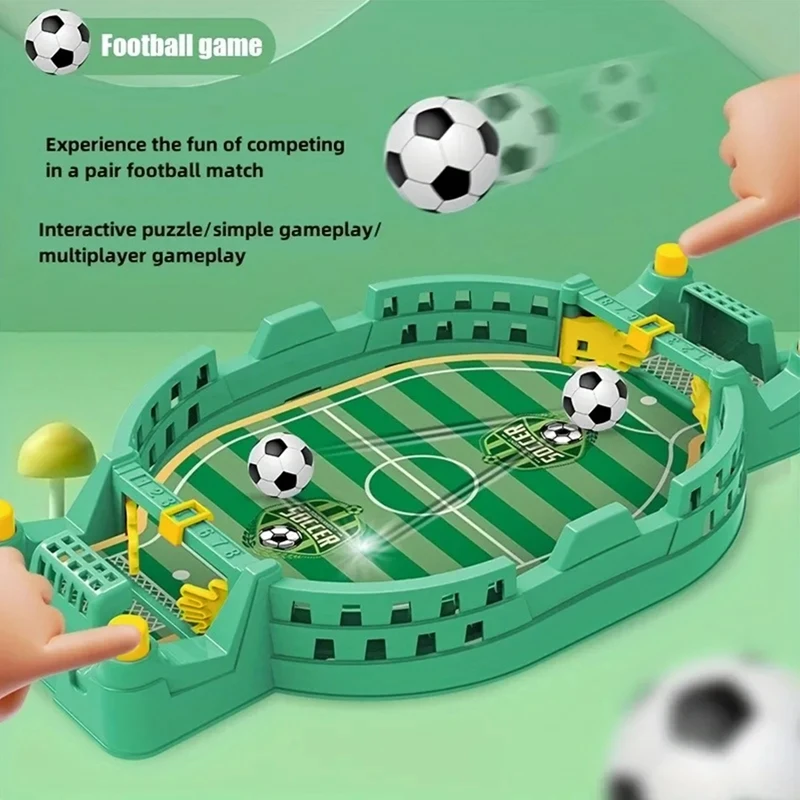 Mini Foosball Games Tabletop Football Party Game Double Battle Desktop Soccer Game for Parent-Child Interactive Table Toy Gifts