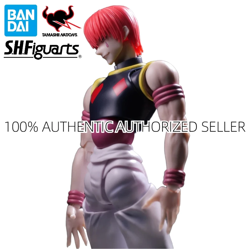 100%Original Bandai S.H.Figuarts HUNTER x HUNTER Hisoka Morow 17cm Full Articulated Figure Bungee Gum Effects Stand Genuine