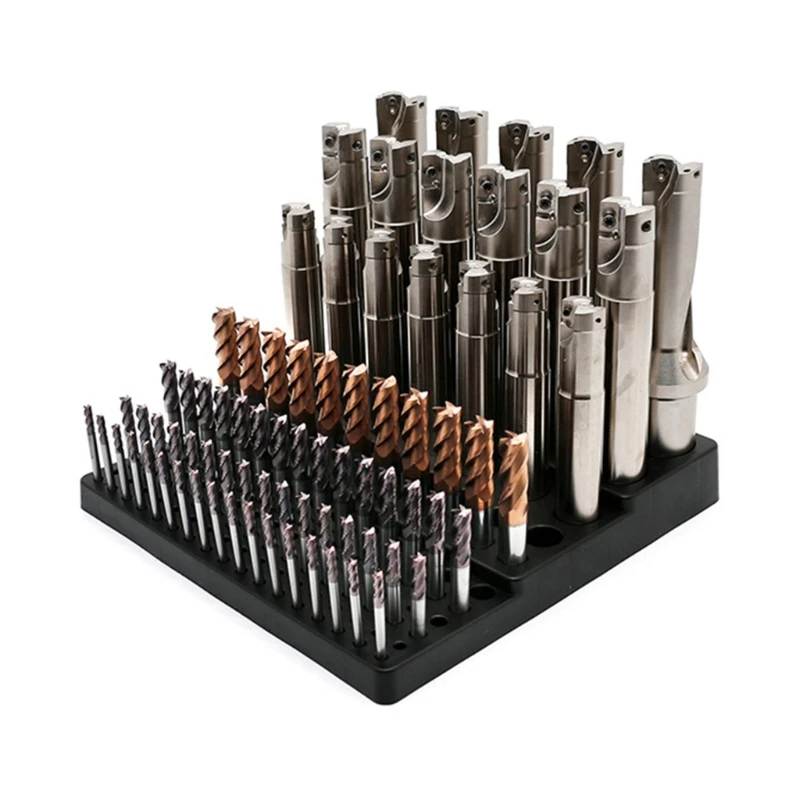 Multifunctional Drill Holder 131 Hole Tool Holder for 4-32mm Milling Cutter Drill Bit Storage Box Tool Organizers Rack