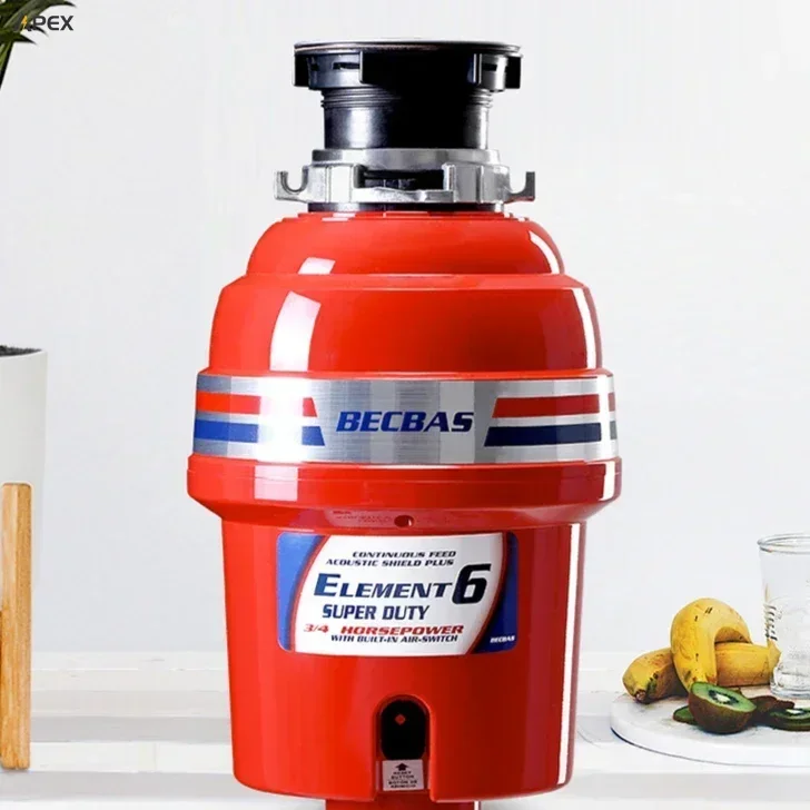 

Food waste disposer. Household. Kitchen sink. Food waste grinder. High speed. Garbage disposal.