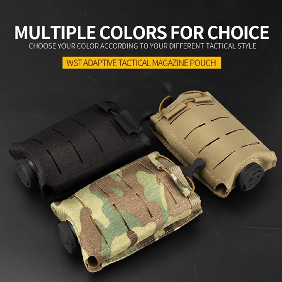 Tactical Magazine Pouch Molle Mitary Waist Tool Bag Adaption Vest Pack Compact Bag Open Top 5.56 7.62 mm Mag Holder