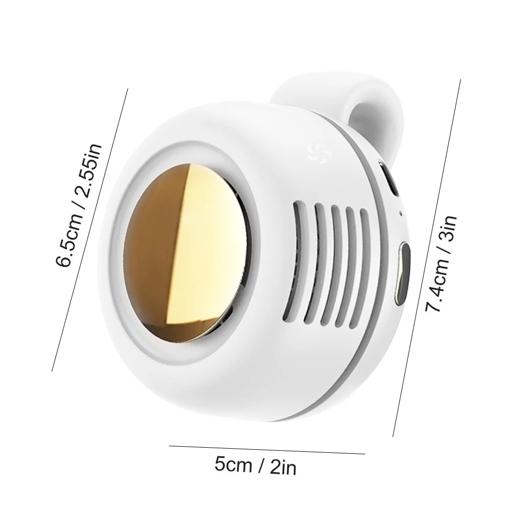 Mini Wentylator Klipsowy na Pas USB Akumulatorowy Letni Wentylator Chłodzący 3-biegowy Regulowany Przenośny Osobisty Klimatyzer do Użytku Zewnętrznego