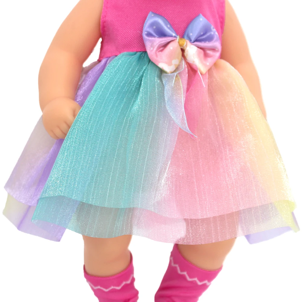 Puppenkleidung für 43 cm geborene Babypuppe, 13–18 Zoll, Neugeborene Puppe, niedliche Pullover, Strampler, Anzug, Puppenzubehör, Festival, Geburtstagsgeschenk – Detail 18