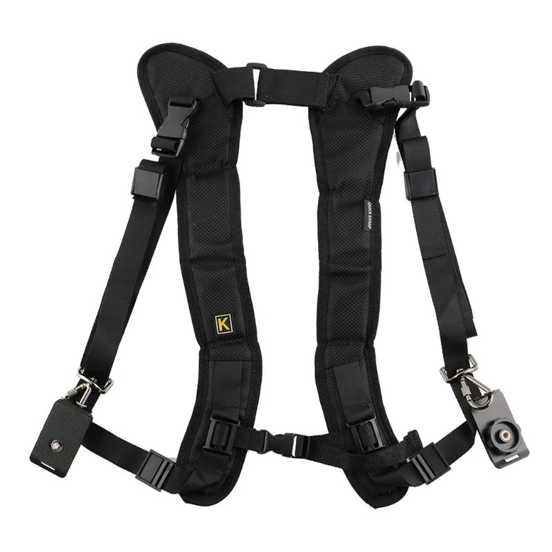 Double Dual Shoulder Camera Neck Strap Quick Release for Digital SLR DSLR Camera Drop Shipping