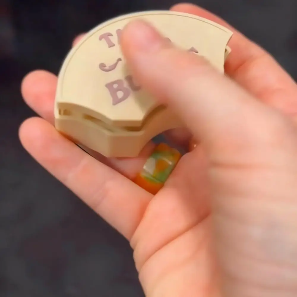 New Fan-Shaped Tap to Bubble Clicky Fidget Button Handheld Stress Relief Press-Type Fingertip Sensory Fidget Button Home Office