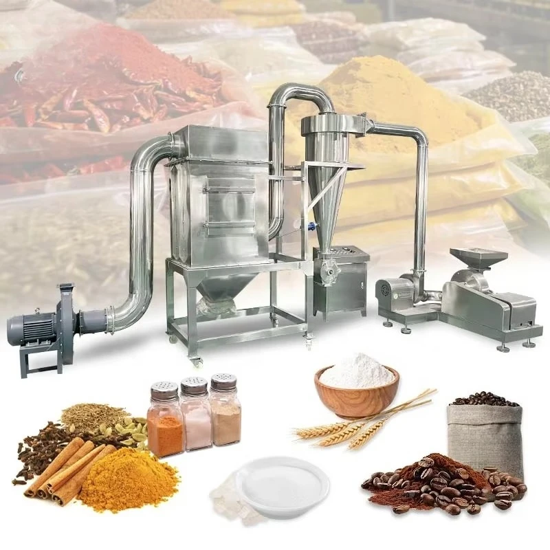 Spice Grinder Grind Flour Commercial Cassava Starch Process Grain Mill Pulverizer Powder Make Machine