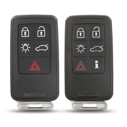 jingyuqin 5/6Button Keyless Entry Smart Key Case Cover For Volvo S60/S80/V60/XC60/XC70/S60L/V40 Car Styling L2005