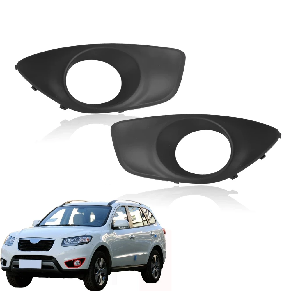 86524-2B700 Car Front Right Bumper Fog Light Lamp Hoods Housing Cover Replacement for Hyundai Santa Fe 2010 2011