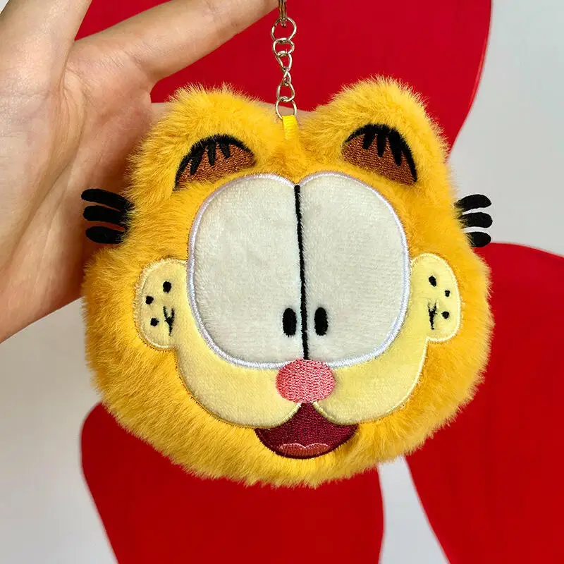 Kawaii Garfield محفظة نسائية للعملات المعدنية المحفظة الإبداعية الكرتون ألعاب من القطيفة حقيبة المفاتيح أنيمي الأجهزة الطرفية هدايا عيد ميلاد للبنين والبنات