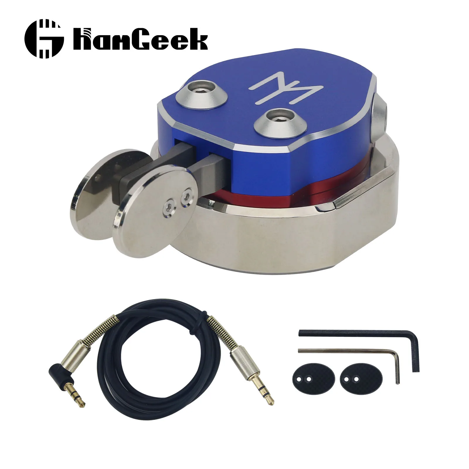 HamGeek MK-06 Portable CW Key Automatic Morse Code Key Shortwave Communication Key V1.3 for Telegraph Training