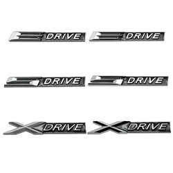 3D Metal XDRIVE SDRIVE EDRIVE Letters Car Rear Trunk Fender Emblem Badge Sticker For BMW E46 E39 E60 E90 F10 F30 E36 X3 X6 X5 X7
