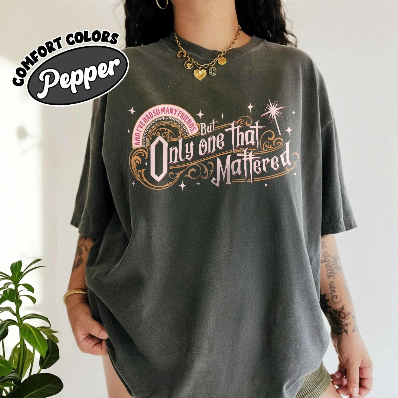 Wicked Movie Inspired Pink&Green Couple Shirt Comfort Colors, Wicked Friendship TShirt, Defy Gravity Broomstick Magic Wand